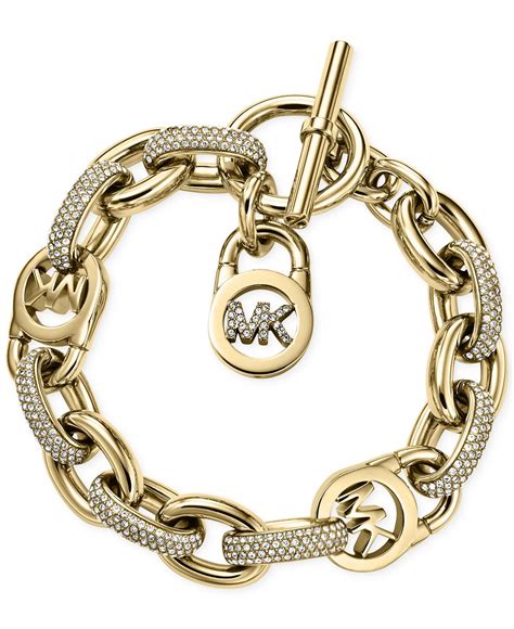 Michael Kors Toggle Gold Fashion Bracelets for sale 